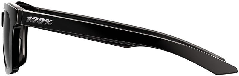 Load image into Gallery viewer, 100% Erba Sunglasses - Polished Black/Black Mirror Lens