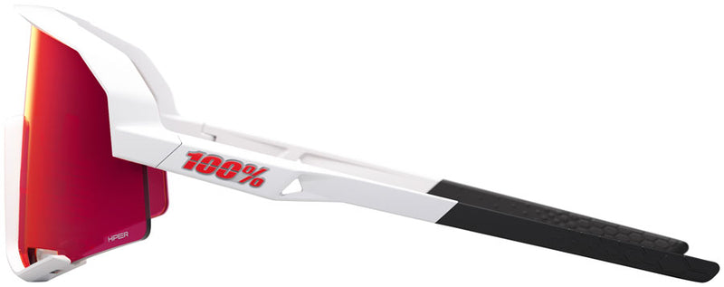 Load image into Gallery viewer, 100% Slendale Sunglasses - Matte White/Hiper Red Mirror Lens