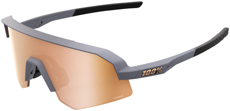 Load image into Gallery viewer, 100% Slendale SL Sunglasses - Soft Tact Grey/Hiper Copper Mirror Lens