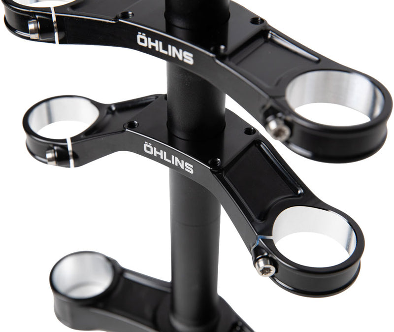 Load image into Gallery viewer, Ohlins DH38 Suspension Fork Crownset - 46mm Offset, Flat and Riser Upper Crowns, Includes Fork Bumpers