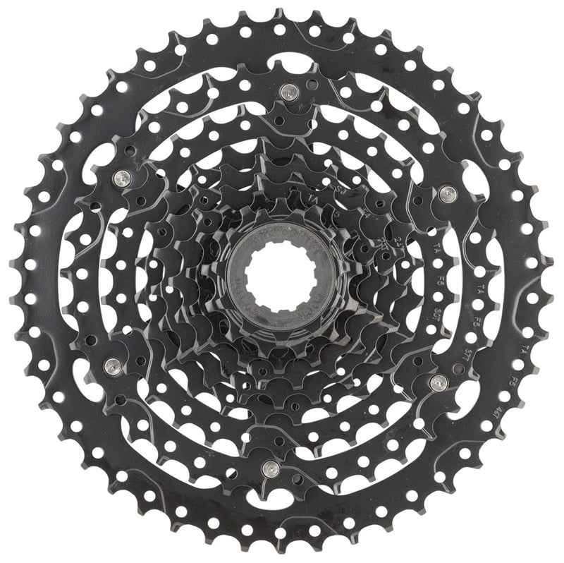 Load image into Gallery viewer, microSHIFT Sword Black 1x9-Speed Groupset - Includes Brake/Shifters, Rear Derailleur Medium Cage, 11-46t Cassette