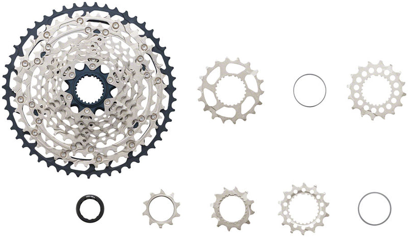 Load image into Gallery viewer, Shimano SLX CS-M7100 Cassette - 12-Speed, 10-51t, Silver/Black, Micro Spline