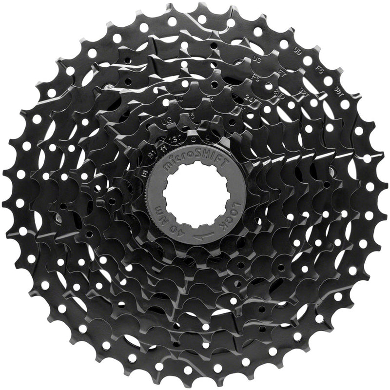 Load image into Gallery viewer, microSHIFT Sword Black 2x9-Speed Groupset - Includes Brake/Shifters, Front Derailler Braze-On, Rear Derailleur Long