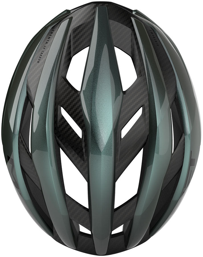 Load image into Gallery viewer, MET Trenta 3K Carbon Helmet - Hyper Teal, Large