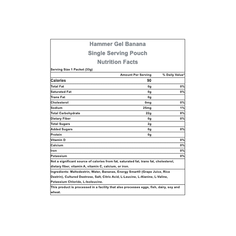 Load image into Gallery viewer, Hammer Gel: Banana, 24 Single Serving Packets