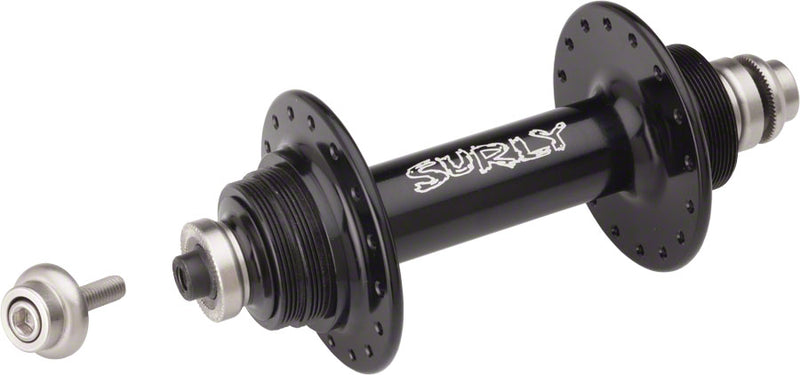 Load image into Gallery viewer, Surly Ultra New Rear Hub - Threaded x 130mm, Rim Brake, Fixed/Free, Black, 32H