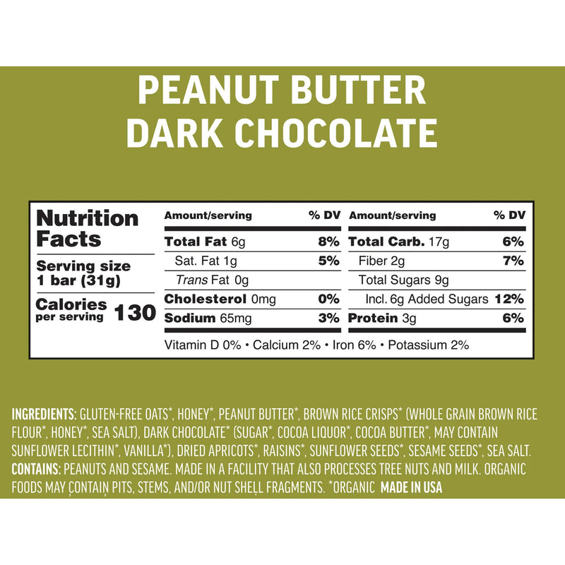 Load image into Gallery viewer, Kate's Real Food Mini Bar 1.1oz, 24/Box, Peanut Butter/Dark Choc