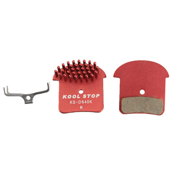 Load image into Gallery viewer, Kool Stop Aero Kool Organic Disc Brake Pads Pair for Shimano D/H-Type | Aluminum Backing, Cooling Fins, Shimano XTR Compatible