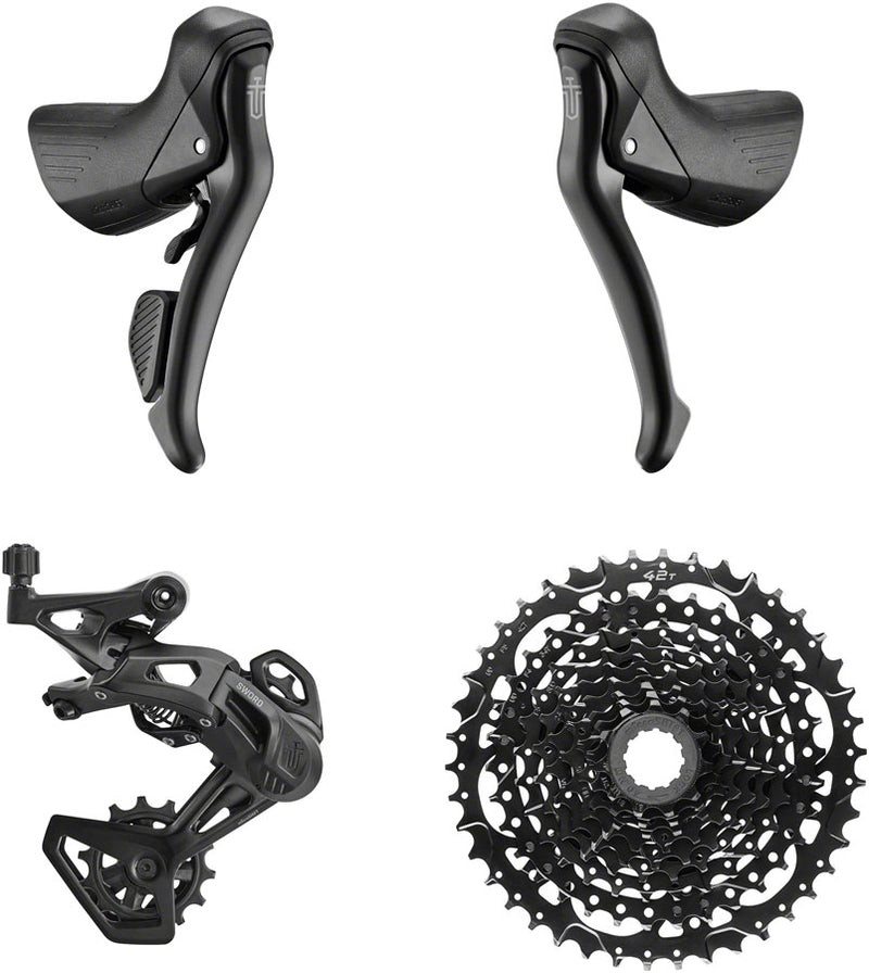 Load image into Gallery viewer, microSHIFT-Sword-Black-1x9-Speed-Groupset-Kit-In-A-Box-Road-Group-Universal-KIBX0073-Road-Bike-Group