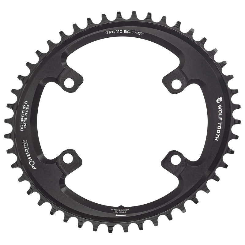 Load image into Gallery viewer, Wolf Tooth Drop-Stop ST 42T Asymmetric 110 BCD Chainring for Shimano GRX