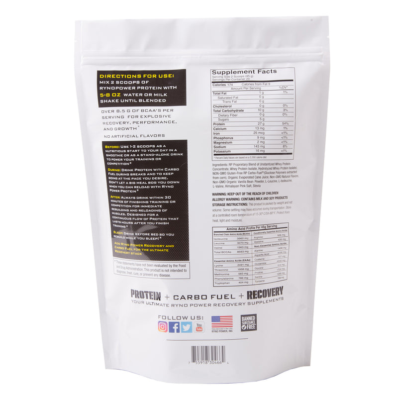 Load image into Gallery viewer, Ryno Power Protein Powder, 2lbs, Vanilla