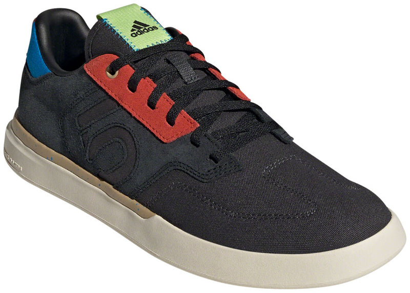 Load image into Gallery viewer, Five-Ten-Sleuth-Flat-Shoes-Men's-Core-Black-Carbon-Wonder-White-Core-Black-Carbon-Wonder-White-10.5-Flat-Pedal-Shoes