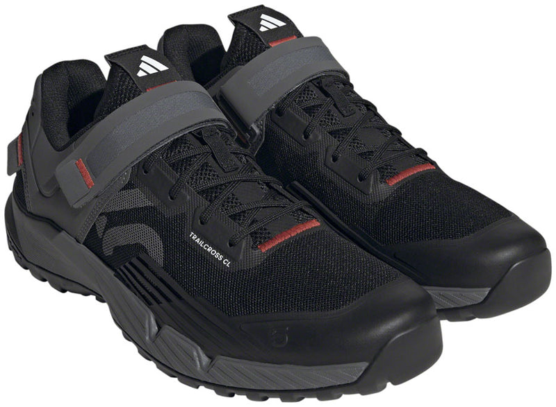 Load image into Gallery viewer, Five-Ten-Trailcross-Mountain-Clipless-Shoes-Men's-Core-Black-Gray-Three-Red-Core-Black-Gray-Three-Red-9.5-Mountain-Biking-Shoes