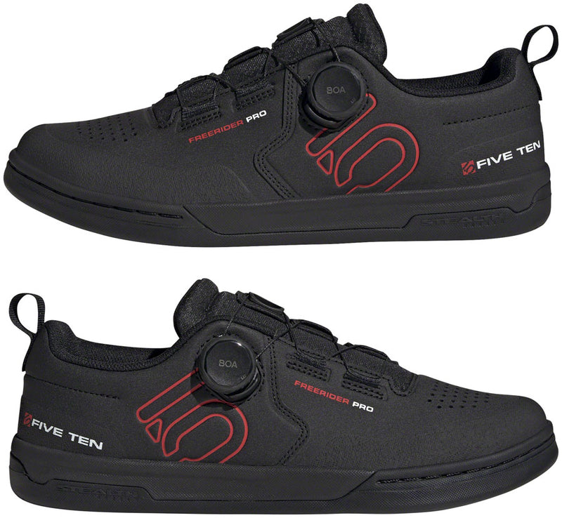 Load image into Gallery viewer, Five Ten Freerider Pro BOA Flat Shoes - Men's, Core Black/Red/FTWR White, 12