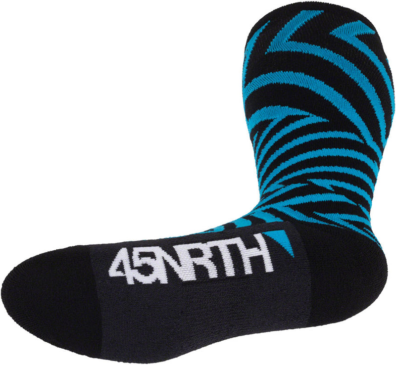 Load image into Gallery viewer, 45NRTH Dazzle Midweight Knee Wool Sock - Blue, Medium