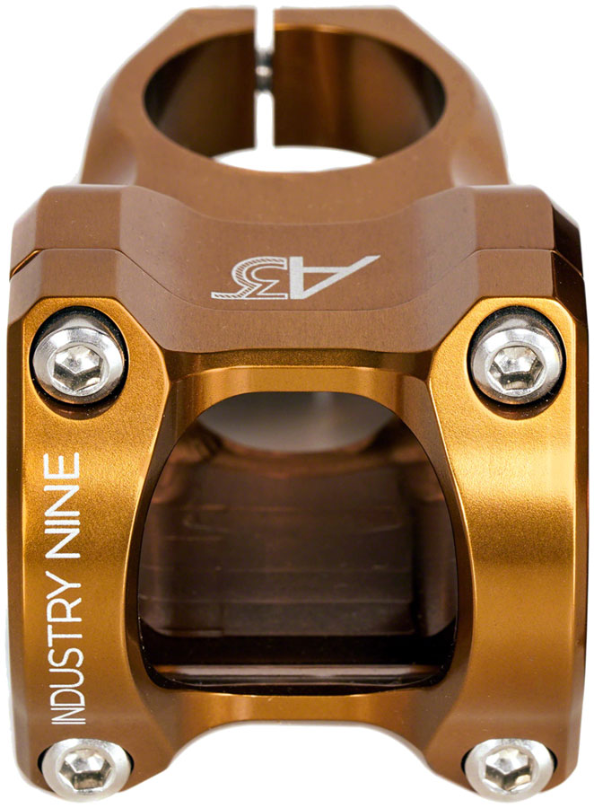 Load image into Gallery viewer, Industry Nine A318 Stem - 30mm, 31.8mm Clamp, +/-4.4, 1 1/8", Aluminum, Bronze