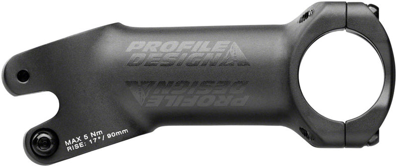Load image into Gallery viewer, Profile Design 1/Seventeen Stem - 110 mm, 31.8 Clamp, +/-17, 1 1/8", Alloy, Black