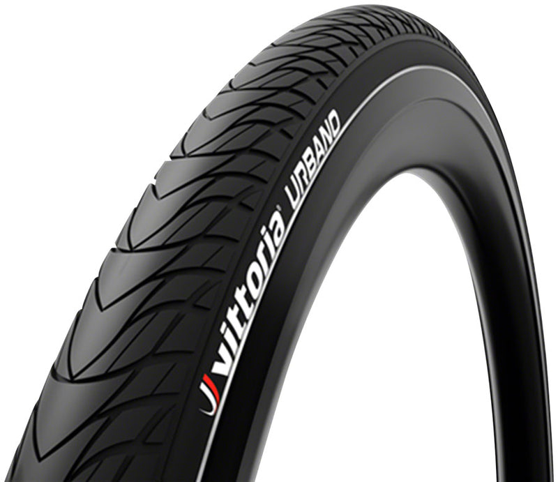 Load image into Gallery viewer, Pack of 2 Vittoria Urbano Tire 27 x 1.75 Clincher Wire Black/Reflective Touring Hybrid