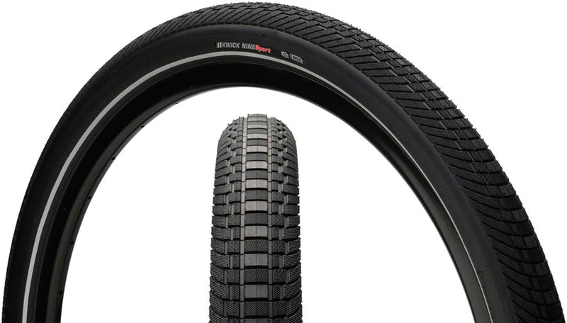 Load image into Gallery viewer, Pack of 2 Kenda Kwick Nine Tire 29 x 2.2 Clincher Wire Black/Reflective