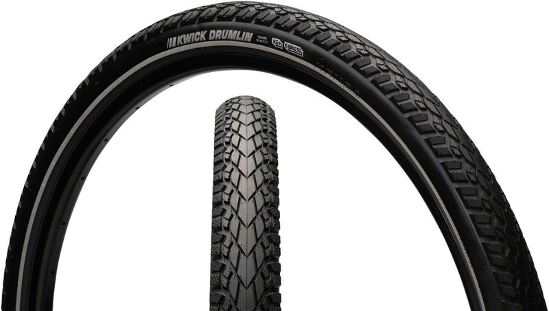 Load image into Gallery viewer, 2 Pack Kenda Kwick Drumlin Tire 27.5 x 1.75 Clincher Wire Black/Reflective