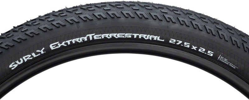 Load image into Gallery viewer, Surly ExtraTerrestrial Tire 27.5 x 2.5 Tubeless Folding Black 60tpi