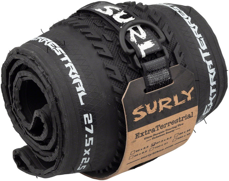 Load image into Gallery viewer, Surly ExtraTerrestrial Tire 27.5 x 2.5 Tubeless Folding Black 60tpi