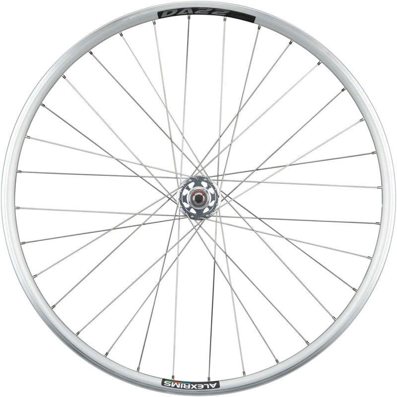 Load image into Gallery viewer, Quality Wheels Alex DA22 Track Front 700c 9x1x100mm Rim Brake Clincher Silver
