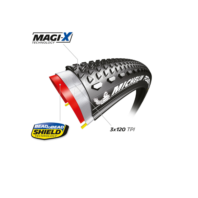 Load image into Gallery viewer, Michelin Power Gravel Tire Series 700x47 — Tubeless Ready, Bead2Bead Protek, Magi-X Compound, Foldable, Durable, Low Resistance, Off-Road & Mixed Surface Performance