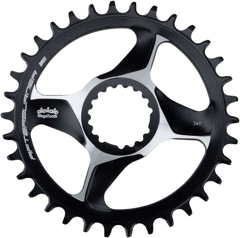 Load image into Gallery viewer, FSA Afterburner Chainring 34t Direct Mount Megatooth 11-Speed Aluminum Black