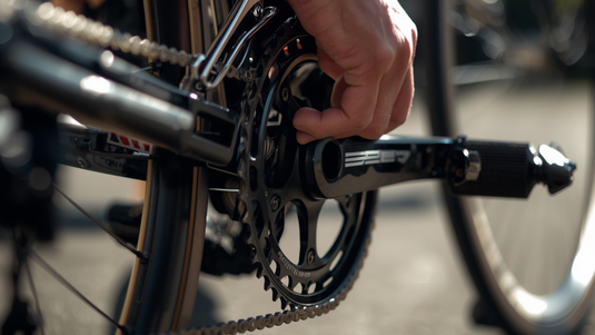 Cyclist Adjusting Bicycle Drivetrain Components