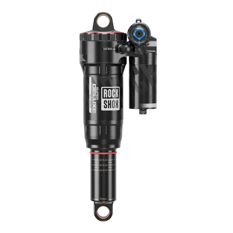 Load image into Gallery viewer, RockShox Super Deluxe Ultimate C2, Rear shock, 205x60, Shaft Eyelet: Trunnion, Body Eyelet: Standard, 0 Neg/2 Pos Token,
