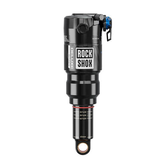 RockShox Deluxe Ultimate C2 Rear shock, 205x65, Shaft Eyelet: Trunnion, Body Eyelet: Standard, 4 Neg/0 Pos Tokens,