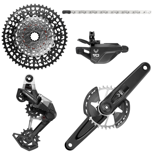 SRAM Eagle 90 T-Type Groupset - 175mm Wide Crank, 32t Chainring, Trigger Shifter, 10-52t 12-Speed Cassette, Rear