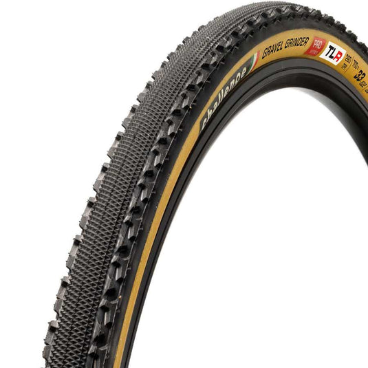 Challenge Gravel Grinder Pro Tire Tubeless Folding Black/Tan Handmade 700x33
