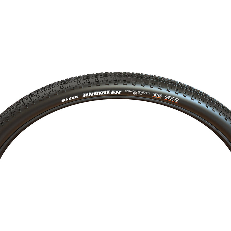 Load image into Gallery viewer, Maxxis Rambler Gravel Tire 700x40C, Folding, Tubeless Ready, HYPR-X, EXO, 120TPI, Black
