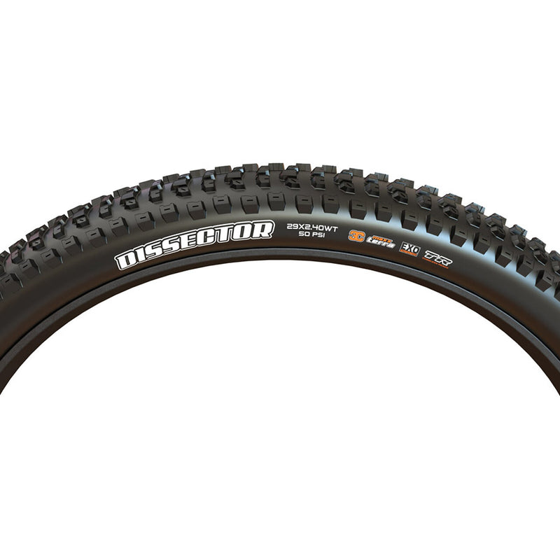 Load image into Gallery viewer, Maxxis Dissector EXO/TR 29x2.4 Tubeless Folding TPI 50 Black/Black Reflective
