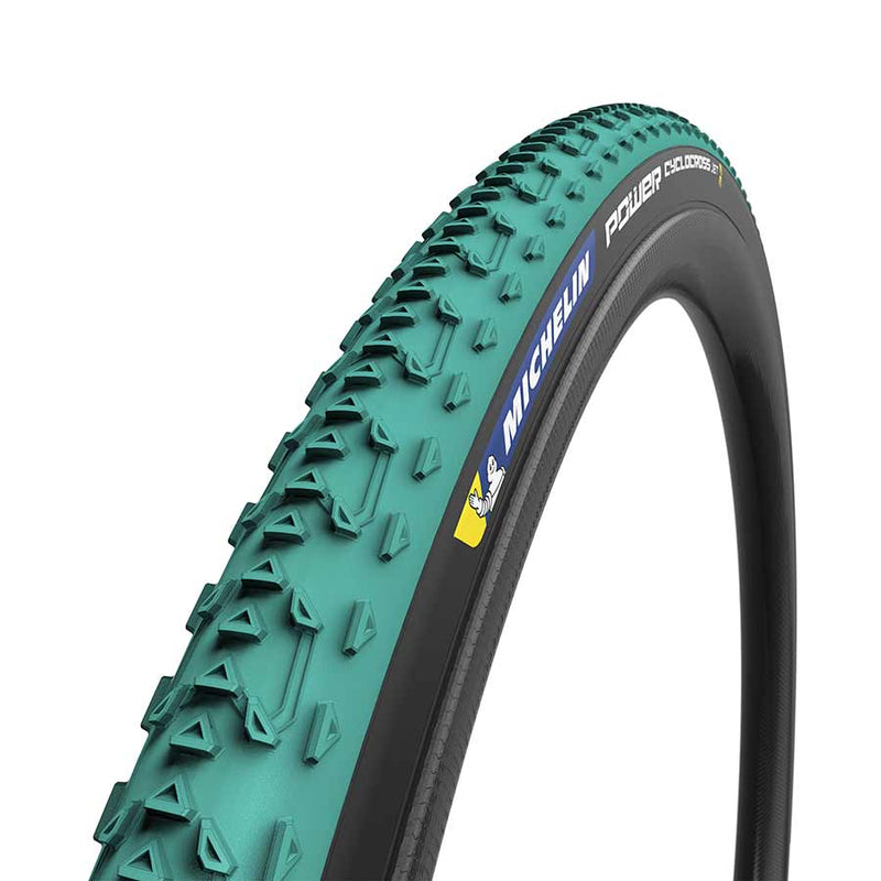 Load image into Gallery viewer, Michelin Power Cyclocross Jet Tire 700 x 33 Tubeless Folding Green/Black
