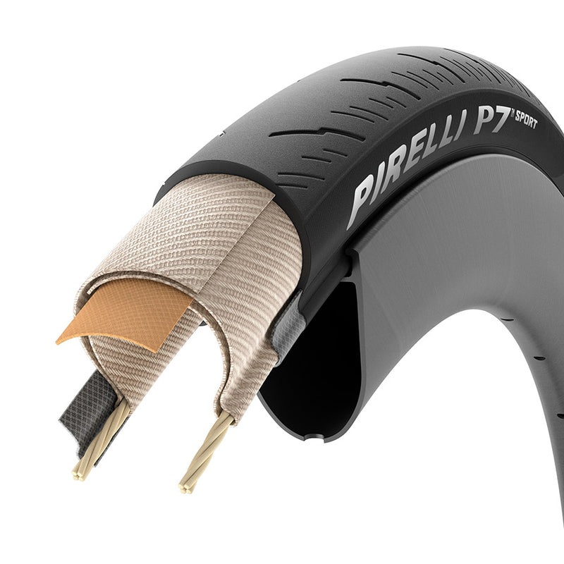 Load image into Gallery viewer, Pirelli P7 Sport Road Tire 700x30C, Folding, Clincher, PRO, TechBELT, 60, Black
