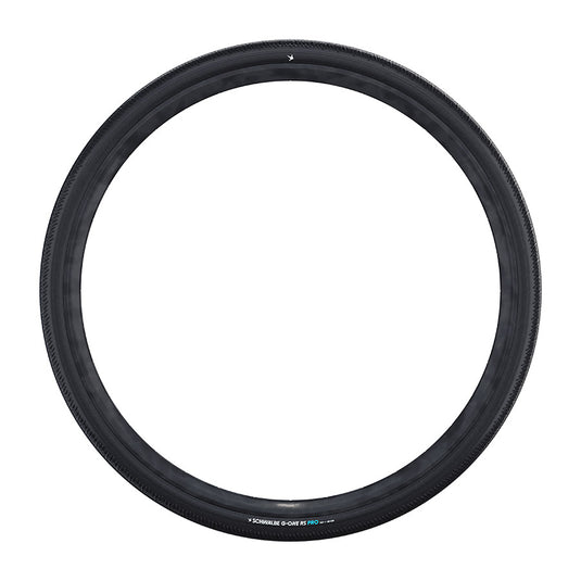 Schwalbe G-One RS Pro Gravel Tire, 700x43, Folding, Tubeless Ready, Addix Race, V-Guard, 67TPI, Black