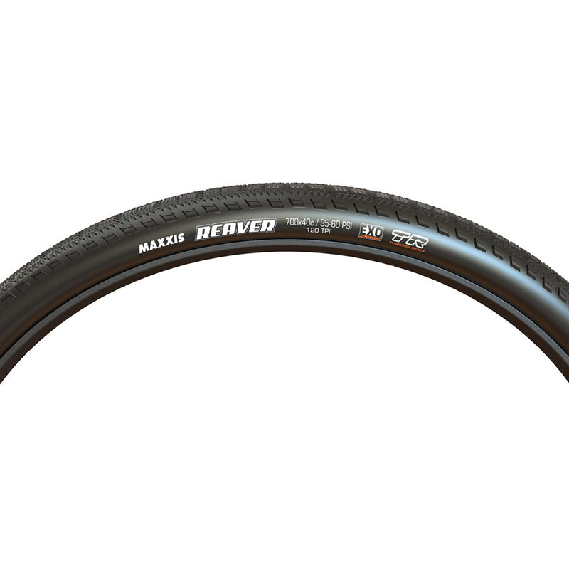 Load image into Gallery viewer, Maxxis Reaver Gravel Tire 700x50C, Folding, Tubeless Ready, HYPR-X, EXO, 120TPI, Black
