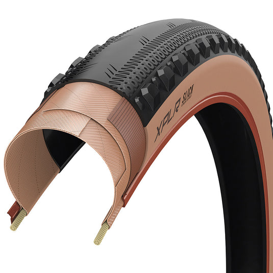 Zipp Goodyear XPLR Slick Gravel Tire, 700x45C, Folding, Tubeless Ready, Dynamic:UHP, M:Wall, Black