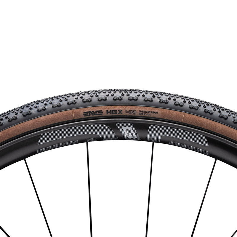 Load image into Gallery viewer, ENVE HEX Gravel Tire 700x40C, Folding, Tubeless Ready, Black/Tan
