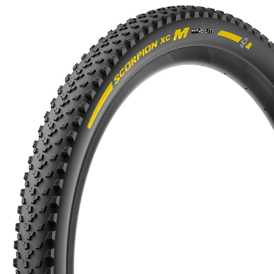 Pirelli Scorpion Race XC M Mountain Tire, 29x2.4, Folding, Tubeless Ready, Race XC Compound, Lite, 120TPI, Black