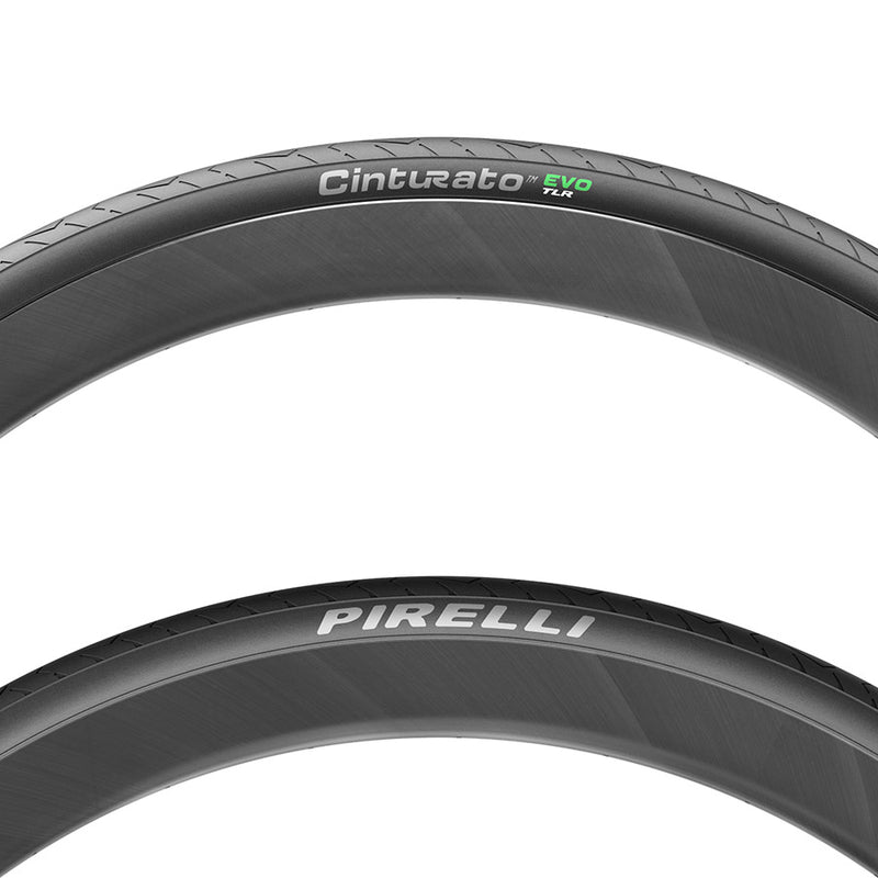 Load image into Gallery viewer, Pirelli Cinturato EVO TLR Road Tire, 700x45C, Folding, Tubeless Ready, SmartEVO AS, TechWALL+, 60TPI, Black

