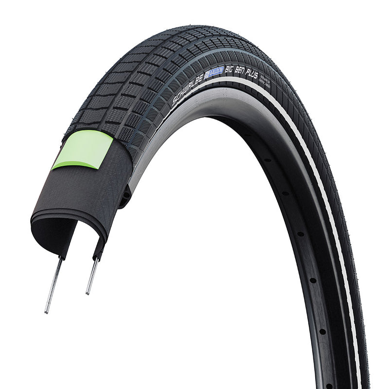 Load image into Gallery viewer, Schwalbe Big Ben Plus Tire 27.5x2.15 Clincher Wire Black/Reflective Performance
