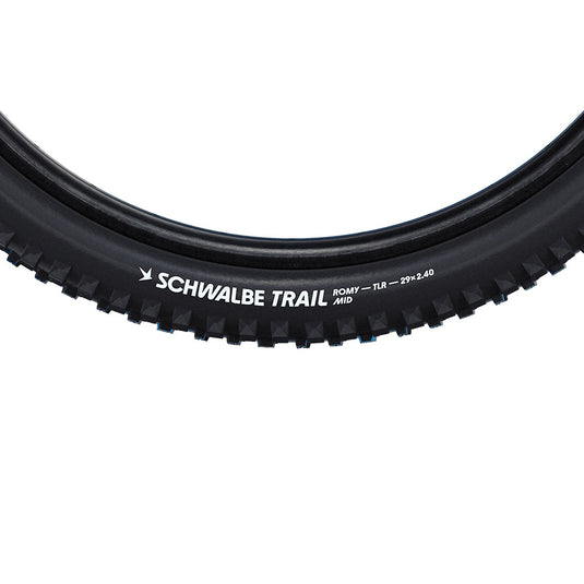 Schwalbe Romy Trail Mountain Tire, 29"x2.40, Folding, Tubeless Ready, Mid, TLR, 2x67TPI, Black