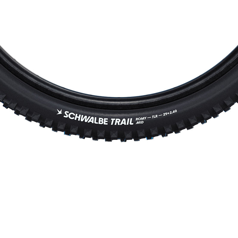 Load image into Gallery viewer, Schwalbe Romy Trail Mountain Tire, 27.5"x2.40, Folding, Tubeless Ready, Mid, TLR, 2x67TPI, Black
