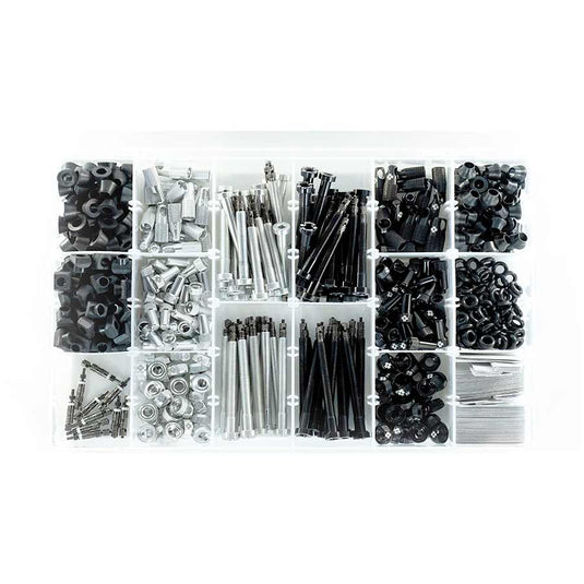Muc-Off Workshop-Tubeless Valve Kit Box, Black/Silver