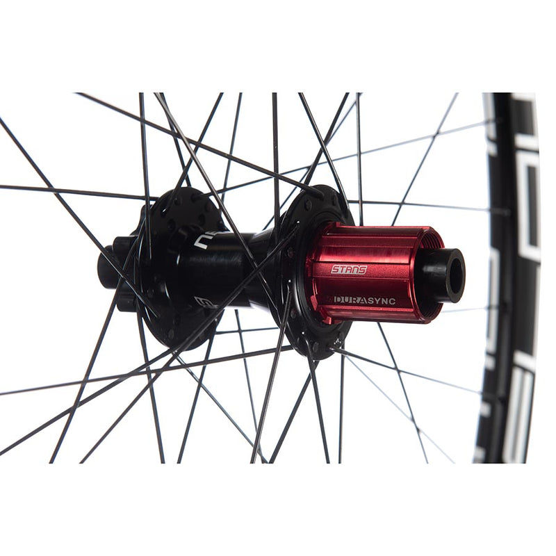 Load image into Gallery viewer, Stans No Tubes Flow EX3 Wheel, Rear, 27.5'' / 584, Holes: 32, 12mm TA, 157mm, Disc IS 6-bolt, SRAM XD-R
