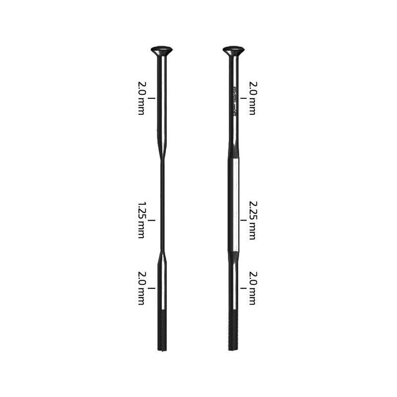 Load image into Gallery viewer, Zipp Sapim CX-Sprint Spokes Straight Pull, Black, 226mm, 3pcs
